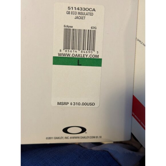 New Oakley GB Eco Shell Snowboard Jacket Women's Large Navy MSRP$310 - Picture 7 of 16